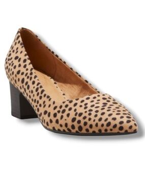 Universal Thread Women's Marlow Leopard Print Mid Block Heel Pump Fall Fashion